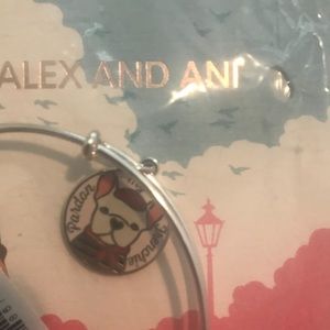 Alex + Ani NWT pardon my frenchie bangle